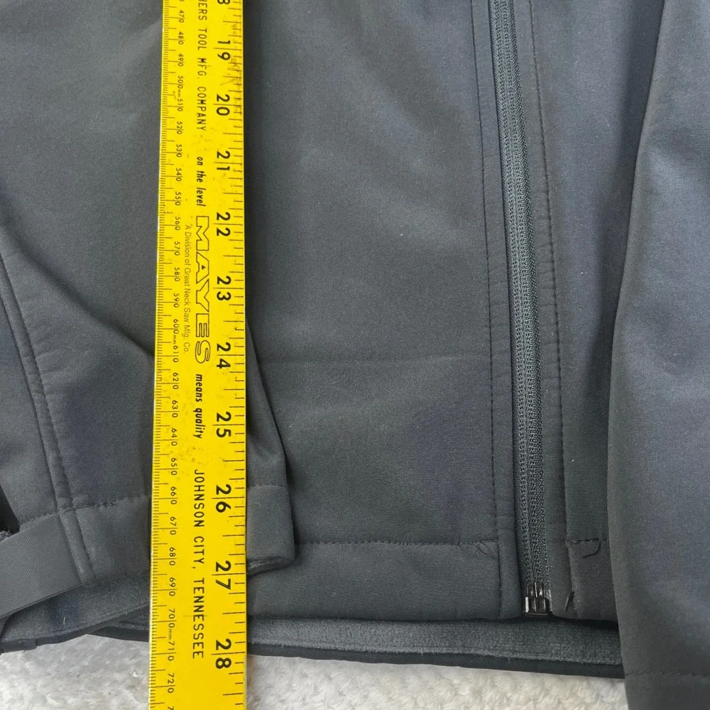 Tumi Tech Mens XL Softshell Fleece Lined Full Zip‎ Jacket Black L8JLK TT-0012